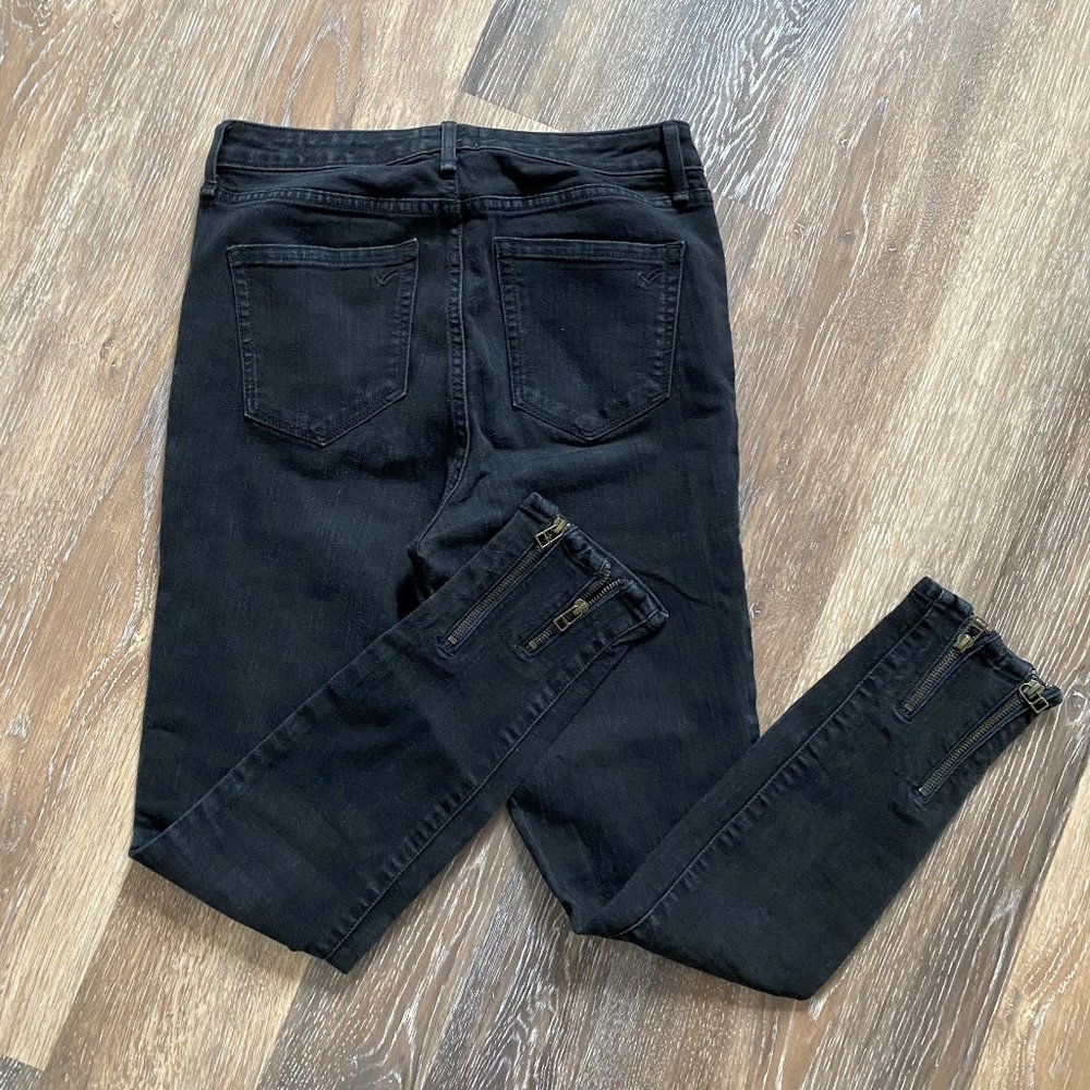 William Rast Blank Denim Highrise Ankle Zipper Jeans Size 28